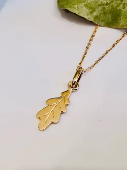 Bijouterie-Ethique-Collier-Feuille-Chene