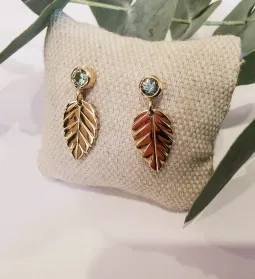Boucle-oreille-feuilles